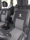 Peugeot Partner Tepee 2008–2018 Autosēdekļu pārvalki (ādas aizvietotājs + audums, Premium) foto 1