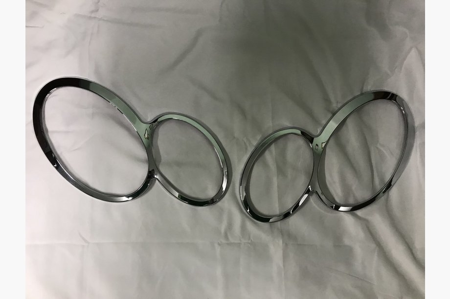 Mercedes CLK W209 2002–2010 Hromēti priekšējo lukturu uzlikas Image