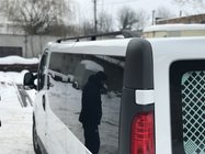 Opel Vivaro 2001–2015 Melni jumta reliņi Garā versija, plastmasas kājiņas foto 1