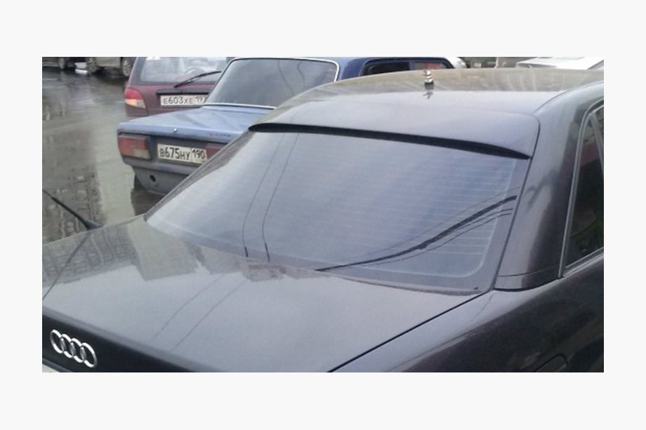 Audi A6 C4 1994–1997 Aizmugurējā stikla spoilers (stiklašķiedra, krāsošanai) Image