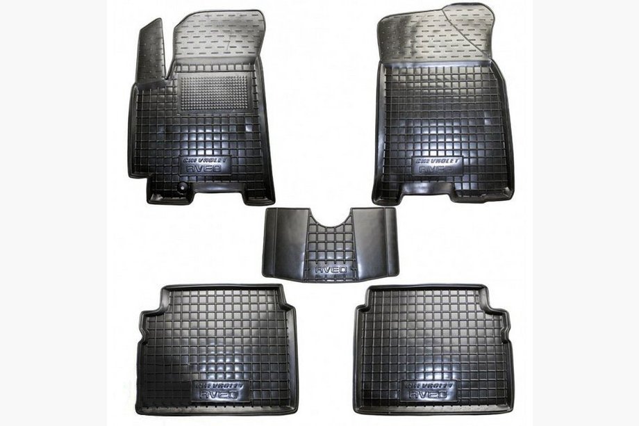 Chevrolet Aveo T250 2005–2011 Gumijas paklājiņi ar augstu malu (Autogumm) Image