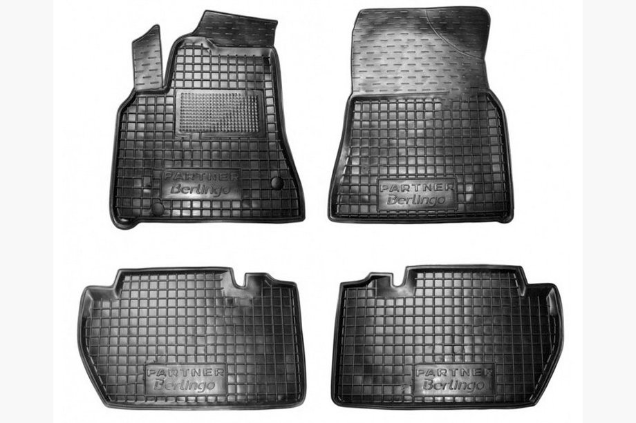 Citroen Berlingo 2008–2018 Gumijas salona paklājiņi ar bortu 5 gab. (Autogumm) Image