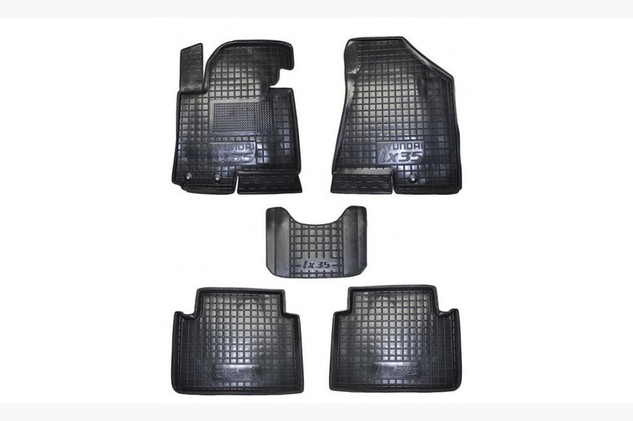 Hyundai IX-35 2010–2015 Gumijas paklājiņi ar augstu malu (Autogumm) Image