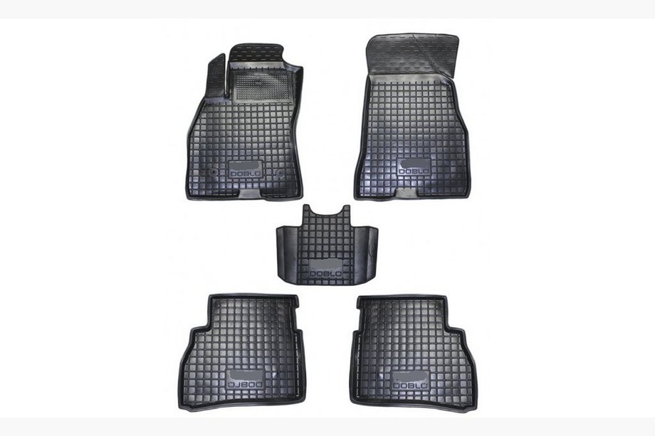 Fiat Doblo II 2010–2022 Gumijas paklājiņi ar augstu malu (Autogumm) Image