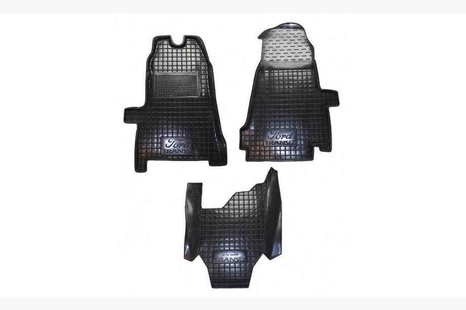 Ford Transit 2000–2014 Gumijas salona paklājiņi ar paaugstinātu malu 2006+ (Autogumm) Image
