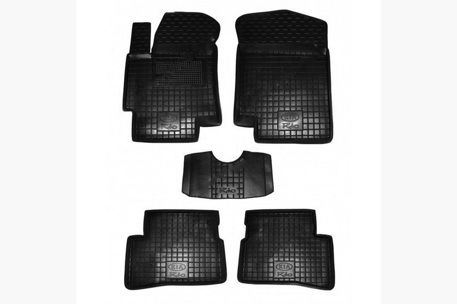 Kia Rio 2005–2011 Gumijas paklājiņi ar augstu malu (Autogumm) Image