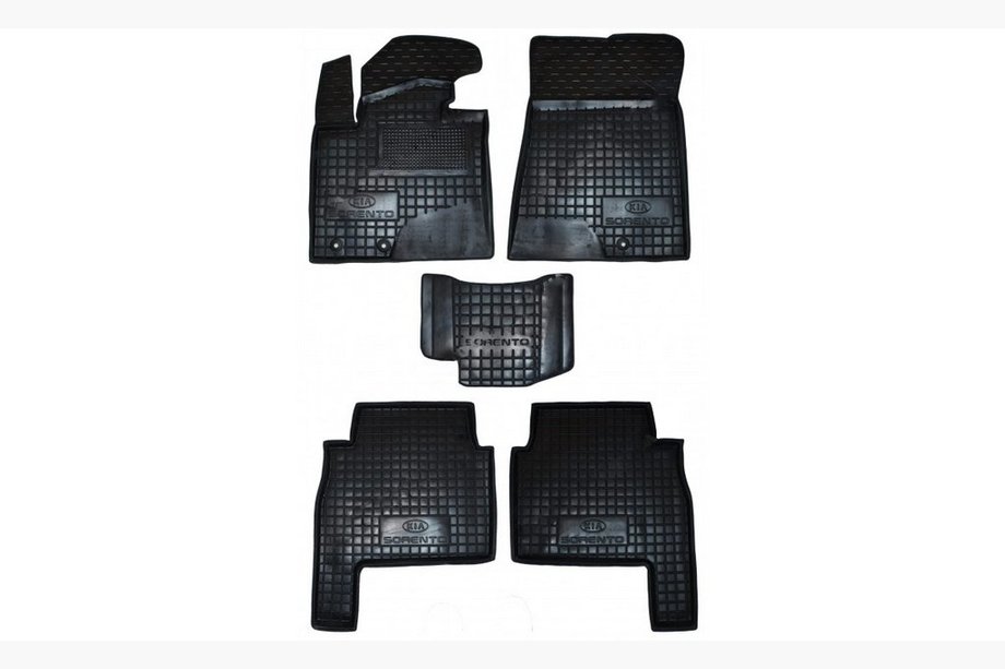 Kia Sorento II XM 2009–2014 Gumijas paklājiņi ar paaugstinātu malu 2009-2012 (Autogumm) Image