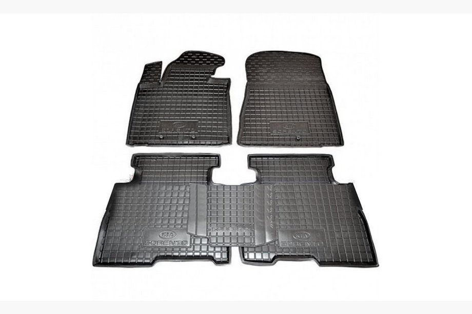 Kia Sorento II XM 2009–2014 Gumijas paklājiņi ar paaugstinātu malu 2012-2014 (Autogumm) Image