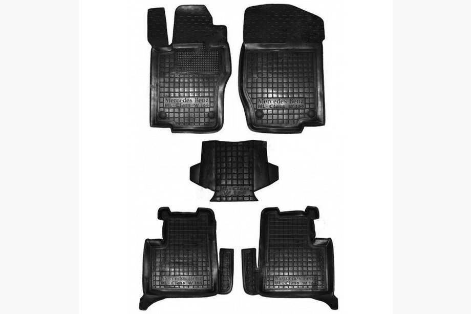 Mercedes ML W164 2005–2011 Gumijas paklājiņi ar augstu malu (Autogumm) Image