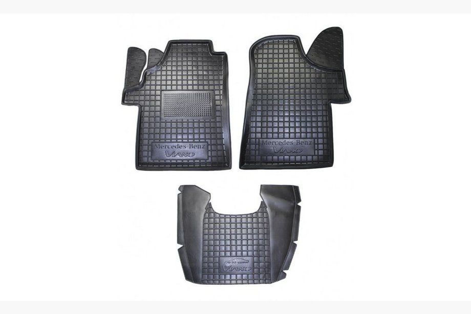 Mercedes Viano 2004–2014 Gumijas paklājiņi ar augstu malu (Autogumm) Image