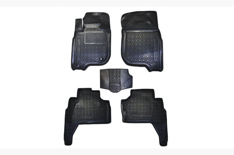 Mitsubishi Pajero Sport 2008–2015 Gumijas paklājiņi ar augstu malu (Autogumm) Foto 1