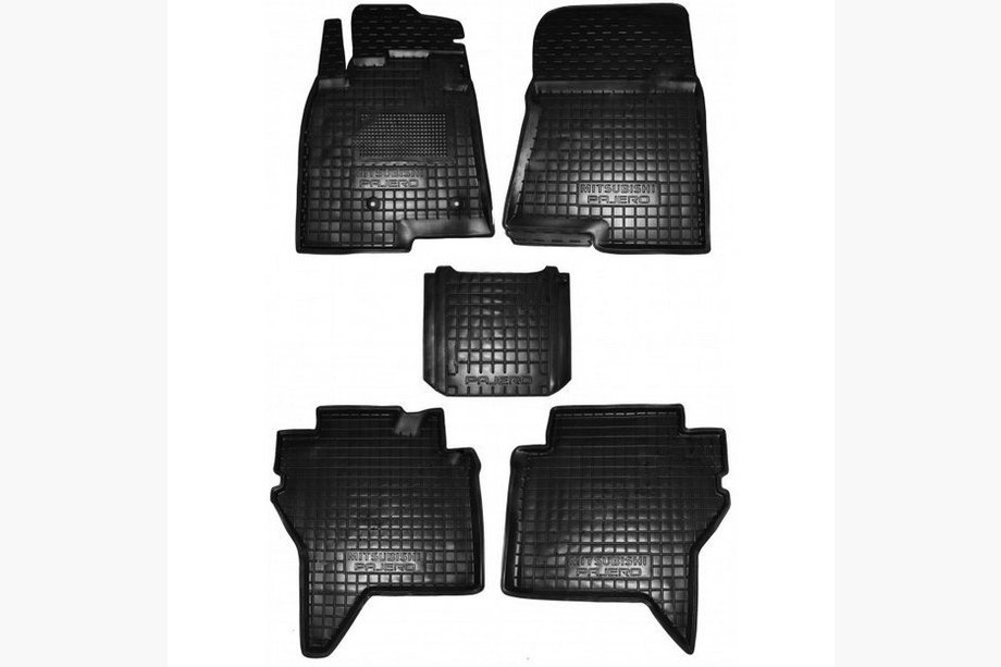 Mitsubishi Pajero Wagon IV 2006–2021 Gumijas paklājiņi ar augstu malu (Autogumm) Image