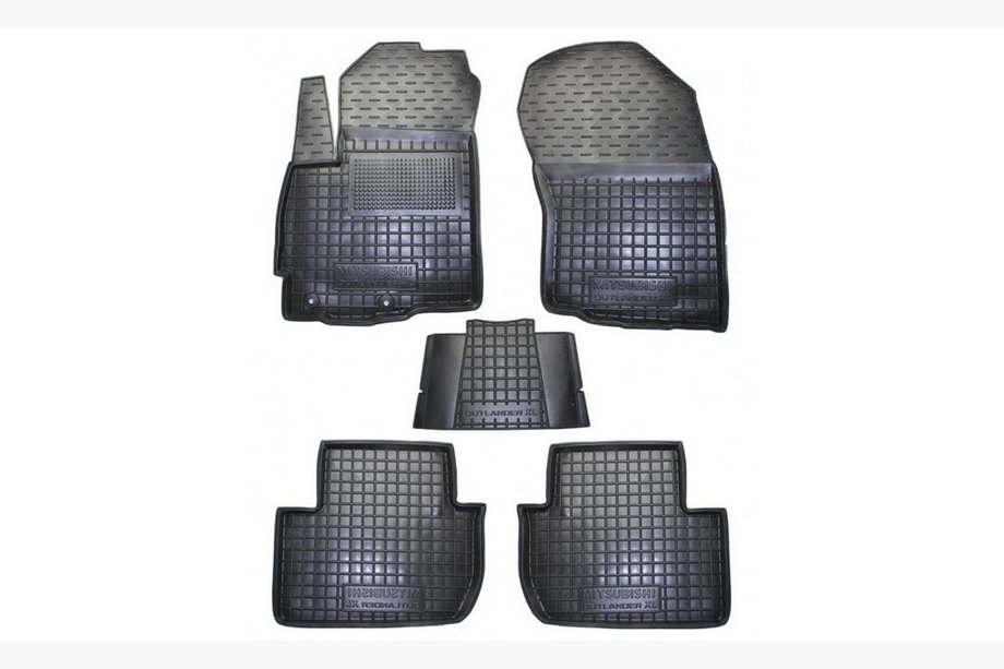 Mitsubishi Outlander 2006–2012 Gumijas salona paklājiņi ar augstu apmali XL (Autogumm) Image