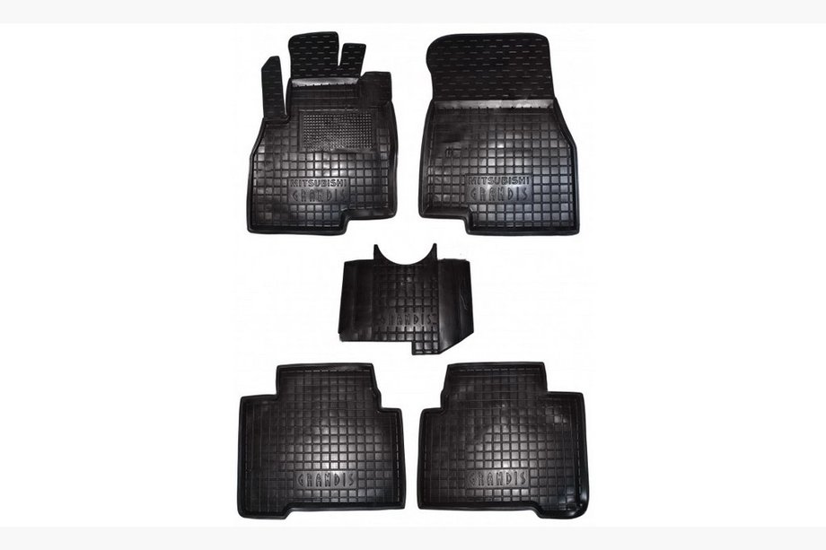 Mitsubishi Grandis 2003–2011 Gumijas salona paklājiņi ar augsto malu, 5 vietas (Autogumm) Image