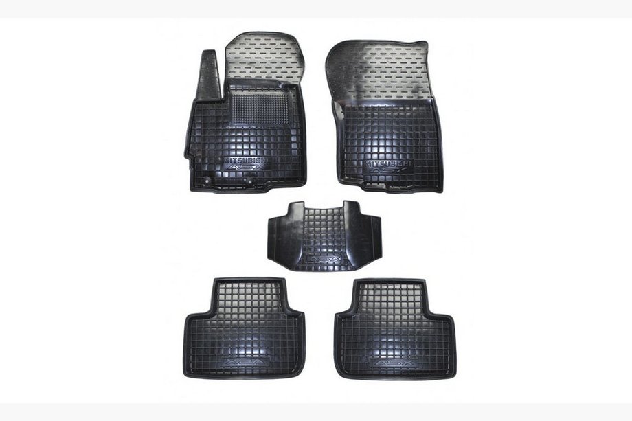 Mitsubishi ASX 2010–2023 Gumijas paklājiņi ar augstu malu (Autogumm) Image
