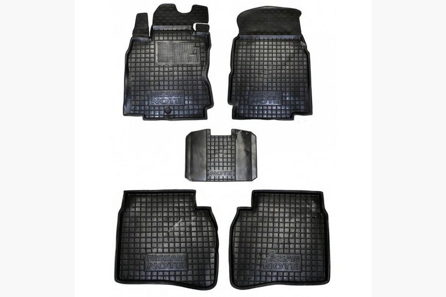 Nissan Note 2004–2012 Gumijas paklājiņi ar augstu malu (Autogumm) Image