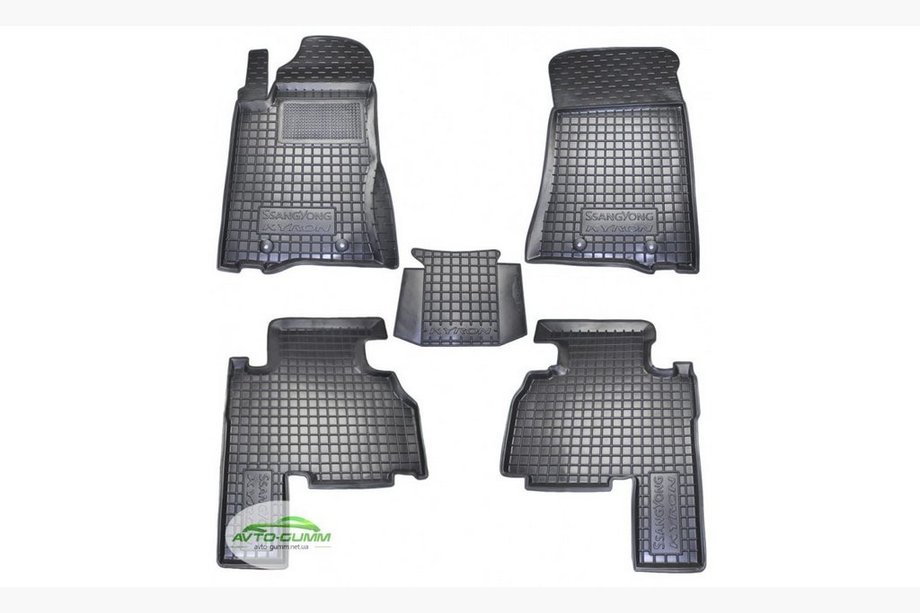 SsangYong Kyron 2005–2014 Gumijas paklājiņi ar augstu malu (Autogumm) Image