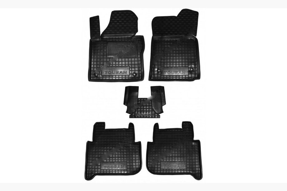 Volkswagen Touran 2010–2015 Gumijas paklājiņi ar augstu malu (Autogumm) Image
