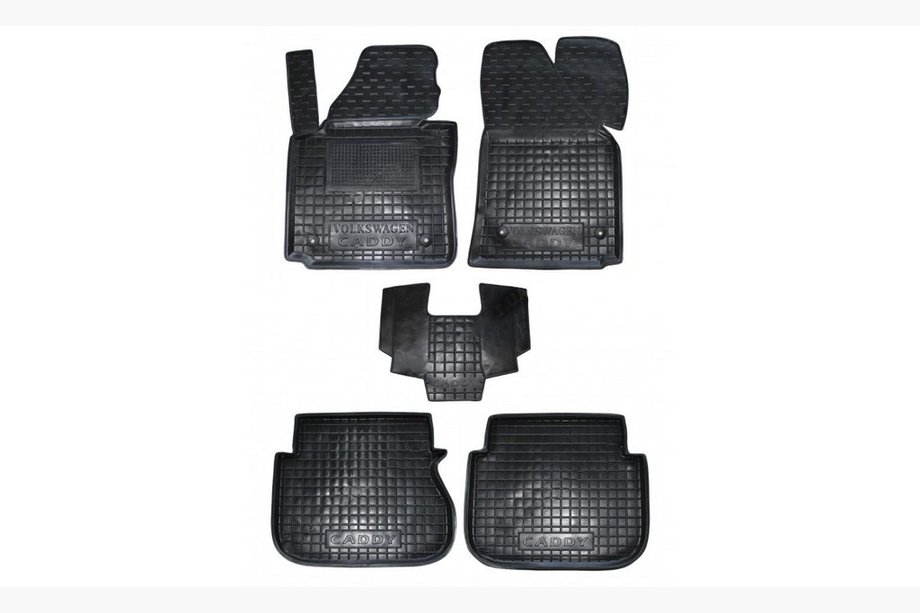 Volkswagen Caddy 2004–2010 Gumijas paklājiņi ar augstu malu (Autogumm) Image
