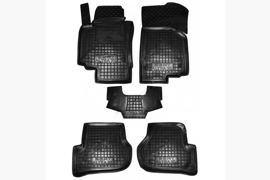 Seat Altea 2004–2015 Gumijas salona paklājiņi ar augstu apmali XL (Autogumm) Image