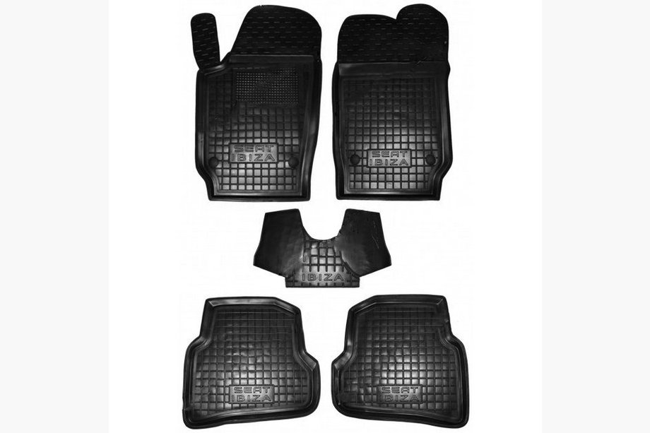 Seat Ibiza 2010–2017 Gumijas paklājiņi ar augstu malu (Autogumm) Image