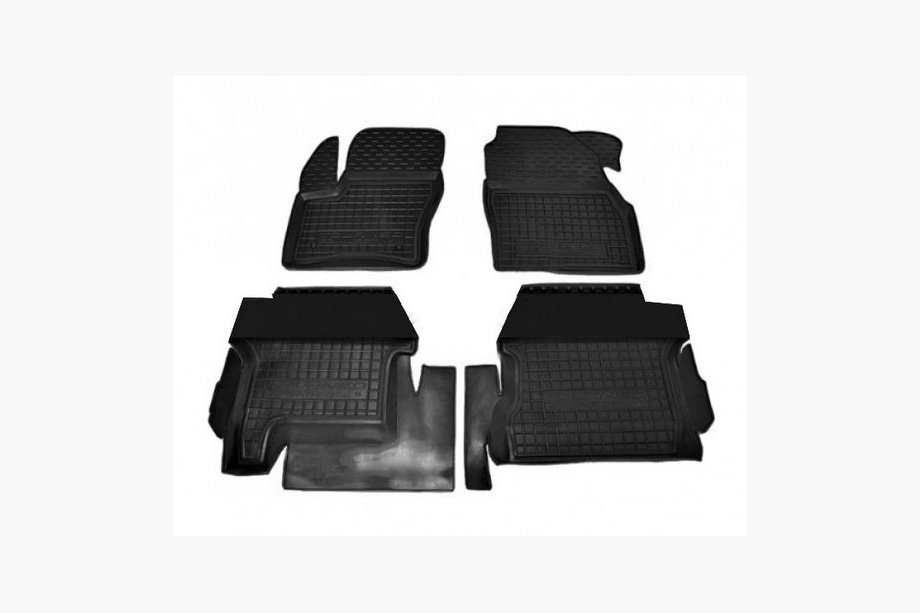 Ford Connect 2014–2021 Gumijas salona paklājiņi ar paaugstinātām malām – garā bāze (Autogumm) Image