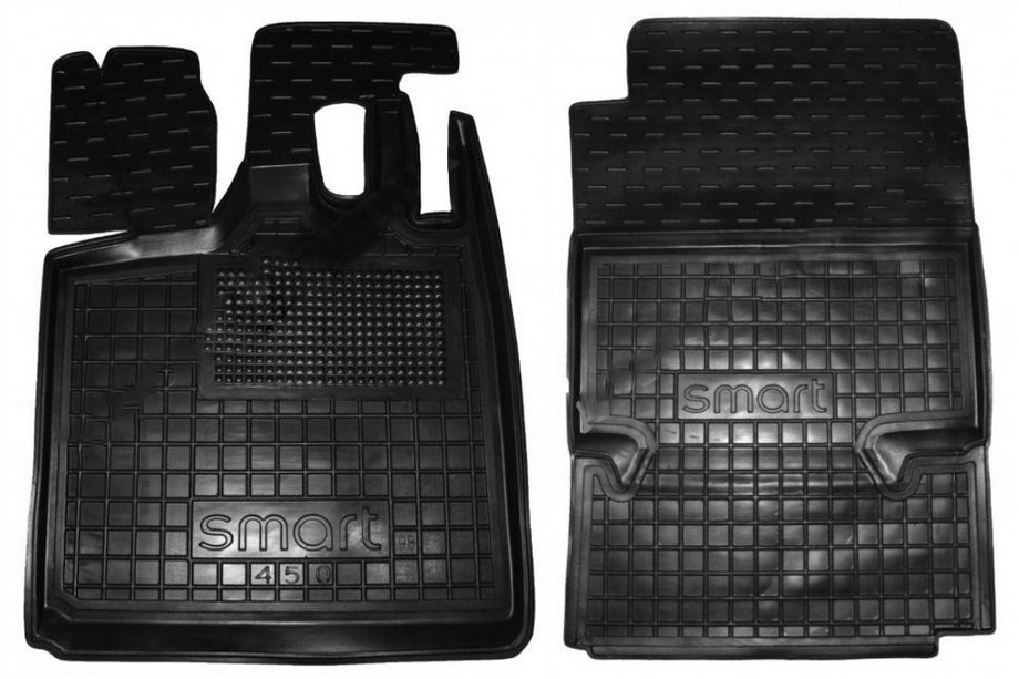 Smart 1998–2007 Gumijas salona paklājiņi ar augstu malu 450 Fortwo (Autogumm) Image
