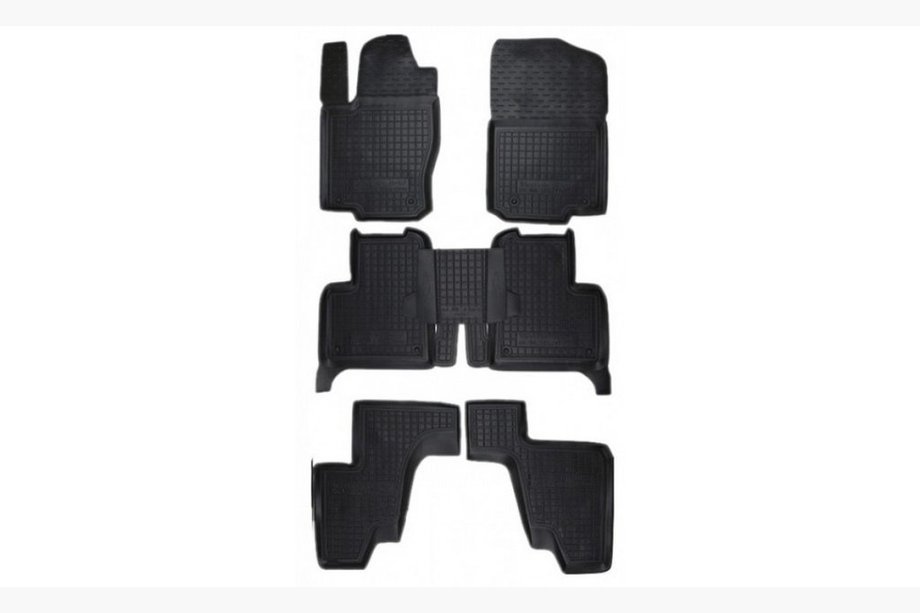 Mercedes GL/GLS klase X166 2012–2019 Gumijas salona paklājiņi ar paaugstinātu malu, 7 vietām (Autogumm) Image