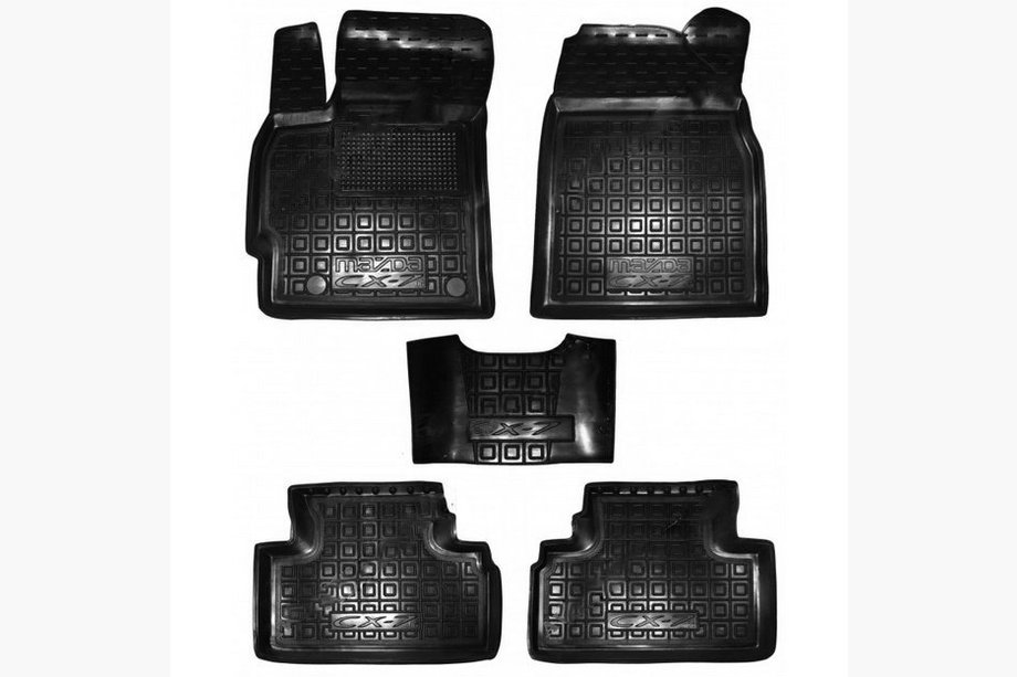 Mazda CX-7 2006–2012 Gumijas paklājiņi ar augstu malu (Autogumm) Image