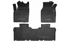 Volkswagen Sharan 1995–2010 Gumijas salona paklājiņi ar paaugstinātu apmali 1995-2000 5 vietas (Autogumm) foto 1