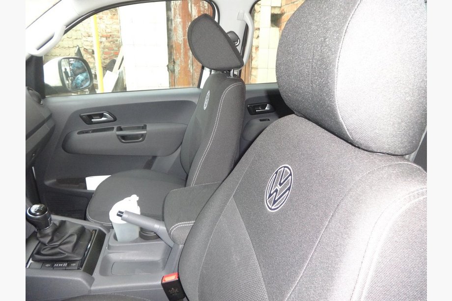 Volkswagen Amarok 2010–2022 Automašīnas sēdekļu pārvalki (auduma, Classik) Image