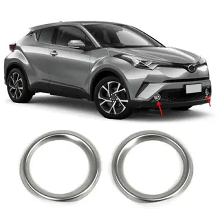 Miglas lukturu uzlikas (2 gab., nerūsējošais tērauds) Toyota C-HR 2016–2023 foto 3
