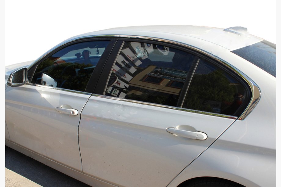 BMW 3. sērija F30/F31 2012–2019 Pilns logu apmaļu komplekts (8 gab., nerūsējošais tērauds) Image