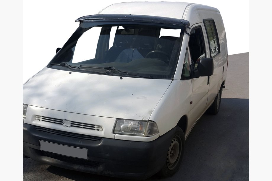 Citroen Jumpy 1996–2007 Vējstikla vizieris (melns spīdīgs, 5 mm) Image