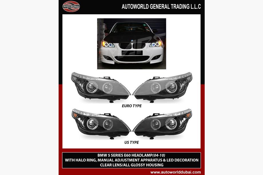 BMW 5. sērija E60/E61 2003–2010 Priekšējie lukturi (2 gab.) Image