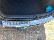 Volkswagen Golf 6 2008–2014 Aizmugurējā bufera uzlika Carmos (HB, nerūsējošais tērauds) foto 1