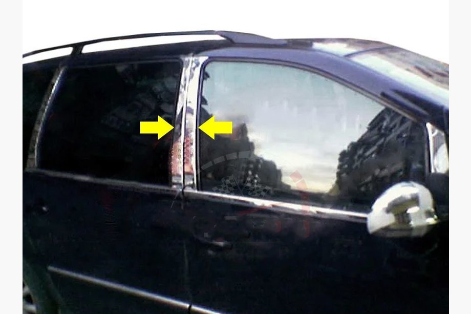 Ford Galaxy 1995–2006 Durvju statņu moldingi (8 gab., nerūsējošais tērauds) Image