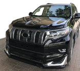 Toyota Land Cruiser Prado 150 2009–2023 Priekšējā un aizmugurējā bampera uzlikas Modelista V1 (2017-) Melna krāsa foto 2