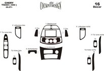 Chery Tiggo 1 2005–2016 Paneļa uzlikas (lielais komplekts) foto 11