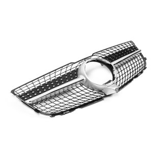 Priekšējā radiatora reste Diamond Silver (2013-2015) Mercedes GLK сlass X204 2008–2015 foto 3
