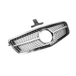 Priekšējais režģis Diamond Silver (2009-2012) Mercedes E-сlass W212 2009–2016 foto 3