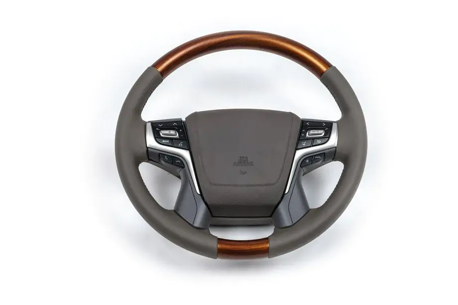 Toyota Land Cruiser 200 2007–2021 Stūres rats komplektā (gaišs koks) Image