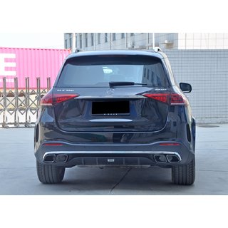 Aizmugurējais difuzors ar izplūdes uzgaļiem GLE63 Silver (2018-2026) foto 1
