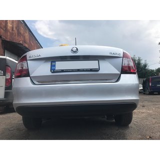 Bagāžnieka malas uzlika (nerūsējošais tērauds) Skoda Rapid 2012–2019 foto 2