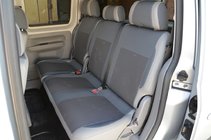 Volkswagen Caddy 2010–2015 Autosēdekļu pārvalki (mākslīgā āda↗audums, Premium) foto 5