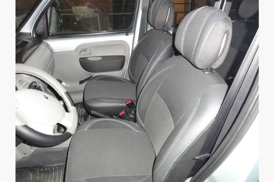 Renault Kangoo 1998–2008 Auto sēdekļu pārvalki SoyuzAuto Premium no eko ādas Image