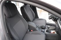 Renault Megane III 2009–2016 Auto sēdekļu pārvalki (mākslīgā āda + audums, Premium) foto 5