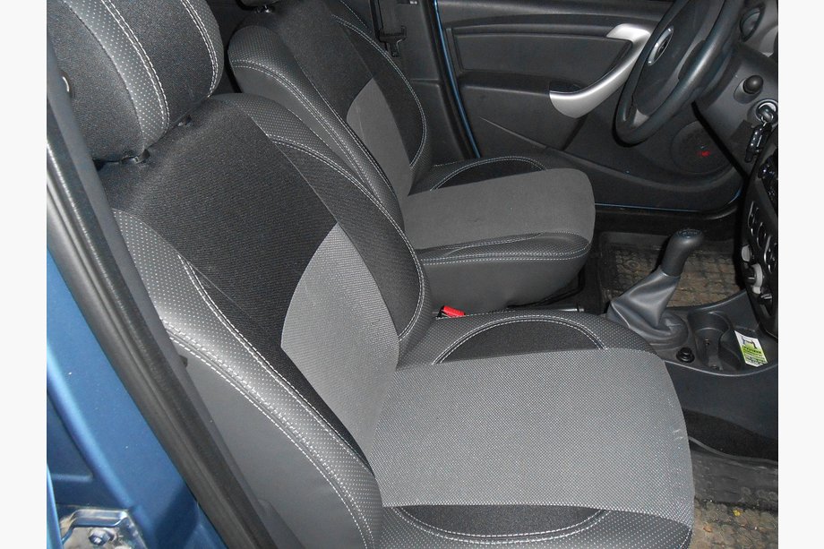 Dacia Logan I 2008–2012 Jaunums! Brothers Premium ekoādas automašīnas sēdekļu pārvalki Image