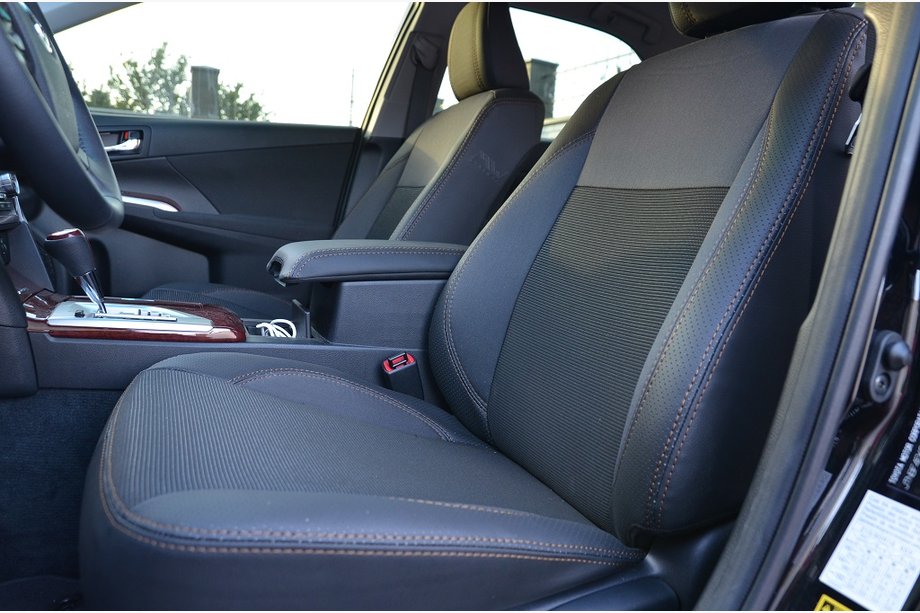 Toyota Camry 2011–2017 Autosēdekļu pārvalki (mākslīgā āda↗audums, Premium) Image