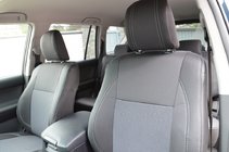 Toyota Land Cruiser Prado 150 2009–2023 Auto sēdekļu pārvalki (ādas imitācija + audums, Premium) foto 4